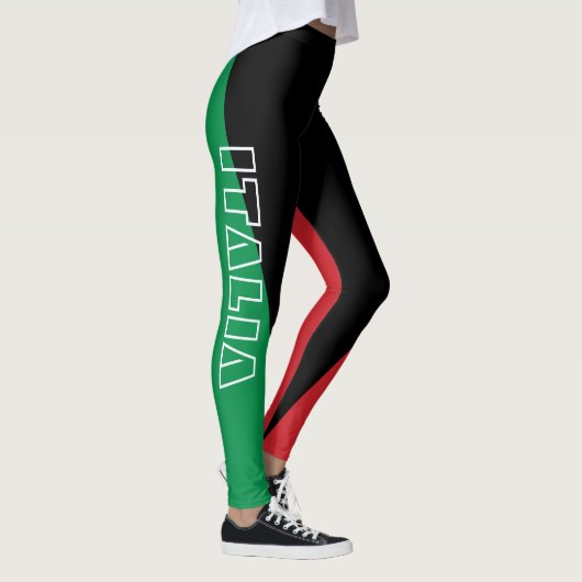 Italienisches Thema Italia Frauen Leggings (Rechts)