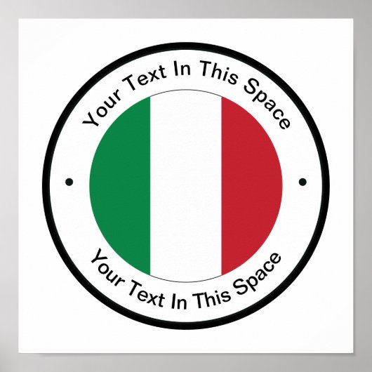 Italienisches Thema Werbeplakat Vorlage Poster (Vorne)