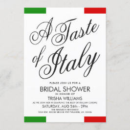 Italienisches Themenabend | Brautparty Einladung