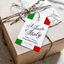 Italienisches Themenabend | Engagement Geschenkanhänger
