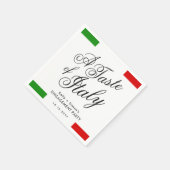 Italienisches Themenabend | Engagement Serviette (Ecke)