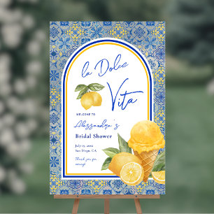 Italienisches Tiles La Dolce Vita Summer Brautpart Acrylschild