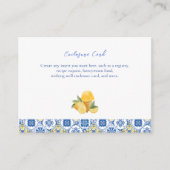 Italienisches Tiles Lemon Gelato Summer Brautparty Begleitkarte (Vorderseite)