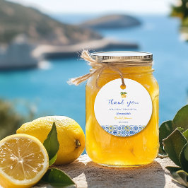 Italienisches Tiles Lemon Gelato Summer Brautparty Geschenkanhänger