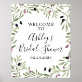 Italienisches toskanisches Begrüßungszeichen Poster (Vorne)