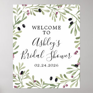 Italienisches toskanisches Begrüßungszeichen Poster