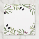 Italienisches toskanisches Gastgeschenk Tag Geschenkanhänger (Rückseite)