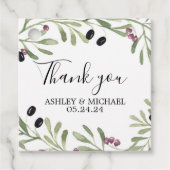 Italienisches toskanisches Gastgeschenk Tag Geschenkanhänger (Vorderseite)