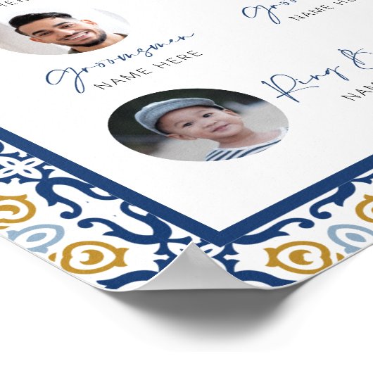 Italienisches Trauzeugen-Einführungspaket Poster (Ecke)