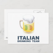 Italienisches Trinkteam Postkarte (Vorne/Hinten)