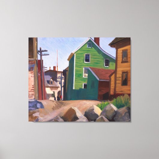 Italienisches Viertel, Gloucester | Edward Hopper  Leinwanddruck (Vorderseite)