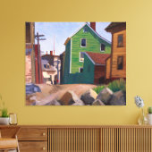 Italienisches Viertel, Gloucester | Edward Hopper  Leinwanddruck (Insitu (Wohnzimmer))