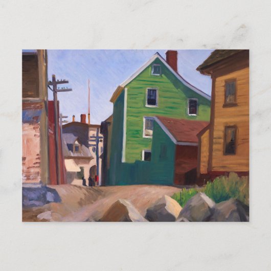 Italienisches Viertel, Gloucester | Edward Hopper  Postkarte (Vorderseite)