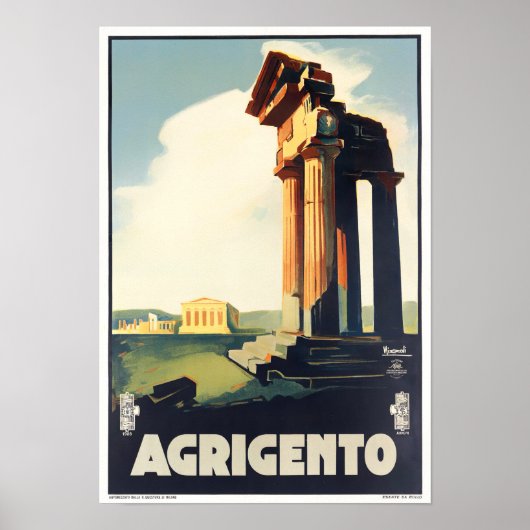 Italienisches Vintage-Poster Poster (Vorne)