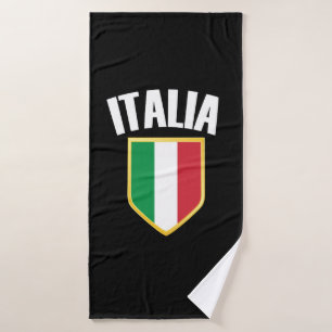 Italienisches Wappen - Fahne der italienischen Fah Badehandtuch