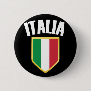 Italienisches Wappen - Fahne der italienischen Fah Button