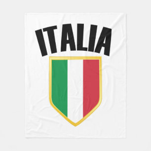 Italienisches Wappen - Italienische Flagge Fleecedecke