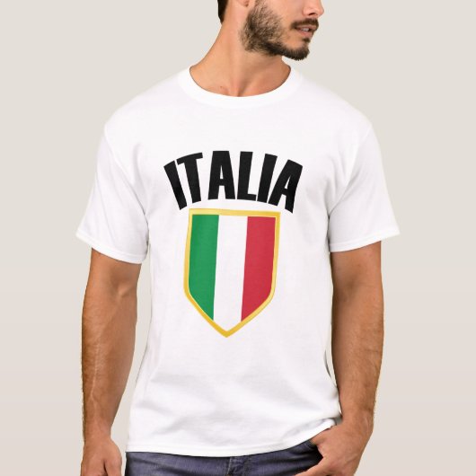 Italienisches Wappen - Italienische Flagge T-Shirt (Vorderseite)