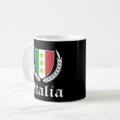 Italienisches Wappen Kaffeetasse (Vorderseite Links)