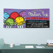 Italienisches Wassereis-Business/Party Anpassbare  Banner (Messe)