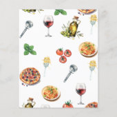 Italienisches Wasserfarben-Gericht, das ist noch e Flyer (Hinten)