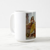 Italienisches Wasserträger-Mädchen Kaffeetasse (Vorderseite Links)