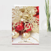 Italienisches Weihnachten - Rot und Goldflitter (Rückseite)