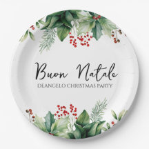 Italienisches Weihnachts-Buon-Natale-Party