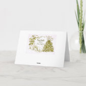 Italienisches Weihnachts- und des neuen Feiertagskarte (Rückseite)