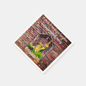 Italienisches Weinangebot auf Papier Party Napkins Serviette (Ecke)