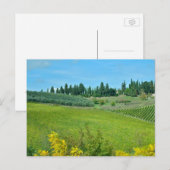 Italienisches Weinland Postkarte (Vorne/Hinten)