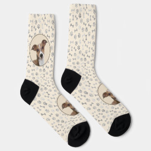 Italienisches Windhund-Gemälde - Süße originelle H Socken