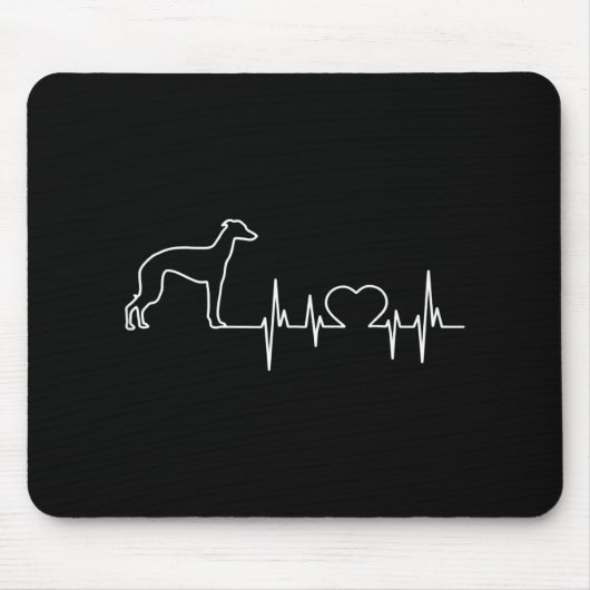 Italienisches Windhund Papa & Mama Geschenk Mousepad (Vorne)