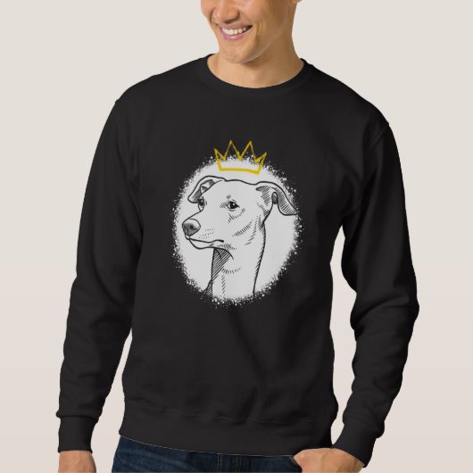 Italienisches Windspiel mit Krone   Sweatshirt (Vorderseite)