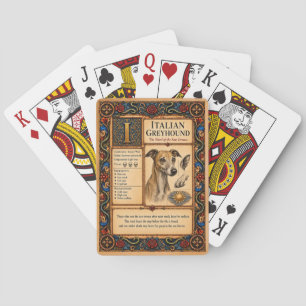 Italienisches Windspiel, mittelalterliche Bestiari Spielkarten