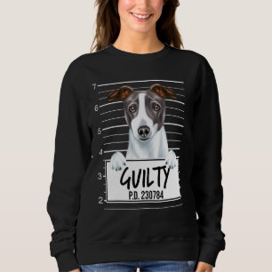 Italienisches Windspiel-Mugshot-Schuldiger Hund Sweatshirt