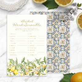 Italienisches Word Scramble-Spiel