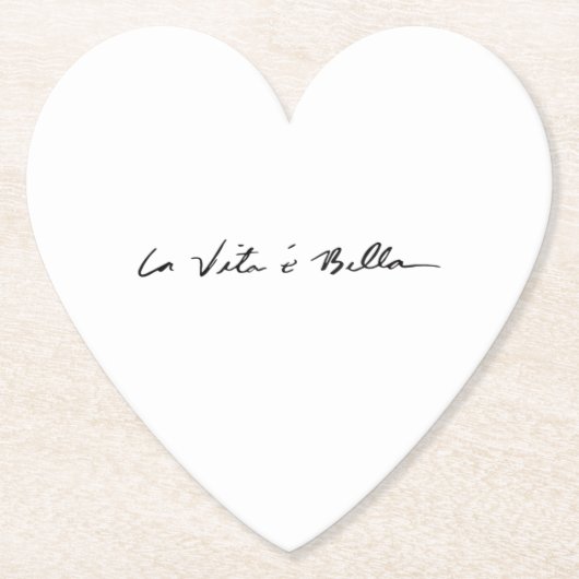 Italienisches Zitat aus dem Untersetzer Bella Ston (Vorderseite)