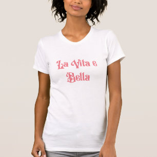 Italienisches Zitat Grafisches T-Shirt, positive B T-Shirt