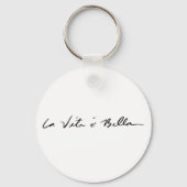Italienisches Zitat Schlüsselanhänger (Vorderseite)