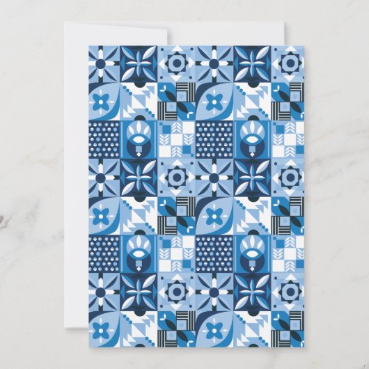 Italienisches Zitronenblumenschrift-Brautparty Einladung (Rückseite)