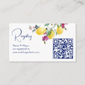 Italienisches Zitronenbougainvillea Zitrusfrüchte- Begleitkarte (Vorderseite)