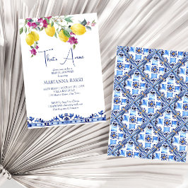 Italienisches Zitronenbougainvillea Zitrusfrüchte  Einladung