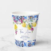 Italienisches Zitronenbougainvillea Zitrusfrüchte  Pappbecher (Vorderseite)