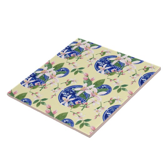 Italienisches Zitronenmuster Fliese (Seite)