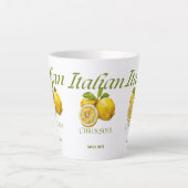 Italienisches Zitrusfrüchte-Soul - Vintages Zitron Milchtasse (Vorderseite)