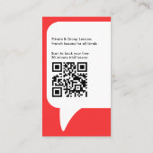 Italienischlehrer QR-Code Visitenkarte (Rückseite)