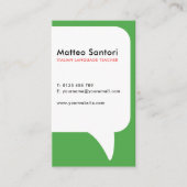 Italienischlehrer QR-Code Visitenkarte (Vorderseite)