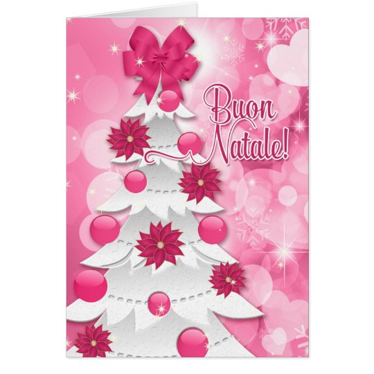 Italienischsprachiger rosa karte