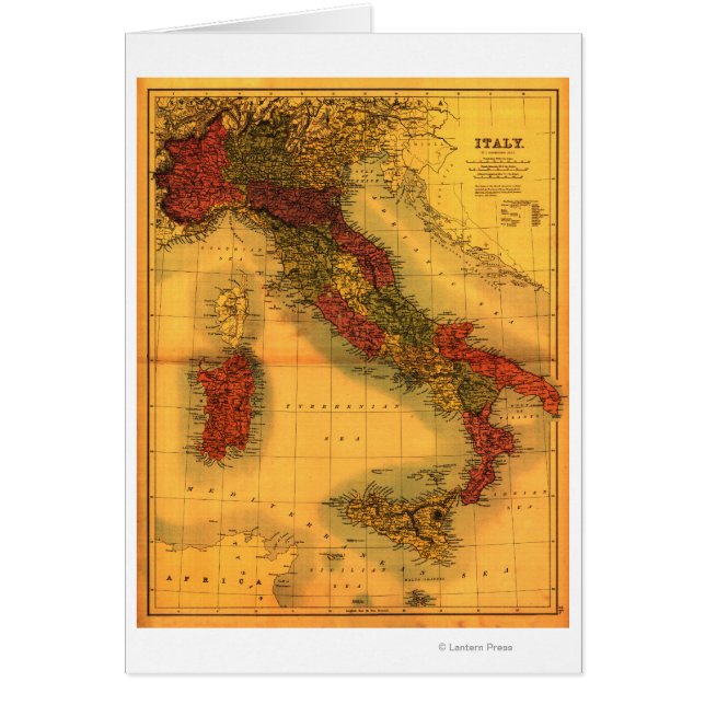 ItalienPanoramakarte Italien (Vorne)